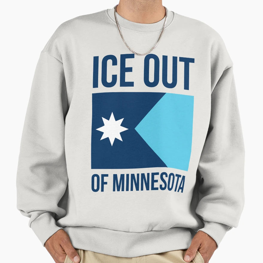 Ice Out Minnesota Sweatshirt - Aesthetic Graphic for Adults - T-Shirt, Sweatshirt, Hoodie