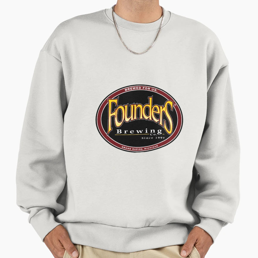 Founders Brewing Co Logo Sweatshirt - Aesthetic Graphic Men Women - T-Shirt, Sweatshirt, Hoodie