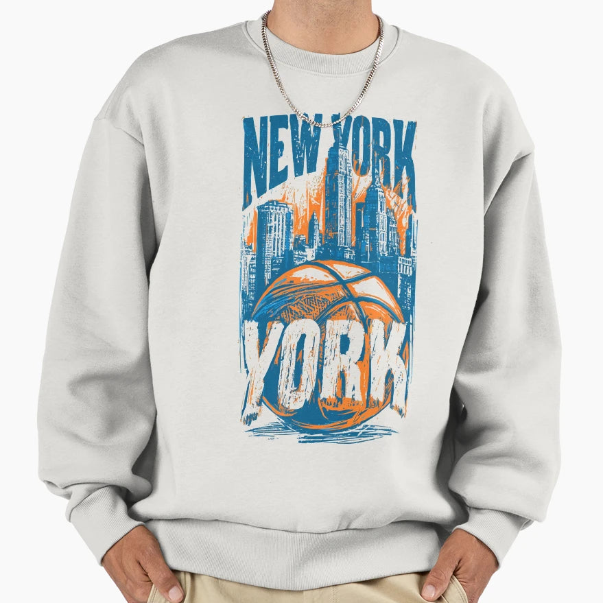 New York Basketball Sweatshirt - Custom Art Print Unisex - T-Shirt, Sweatshirt, Hoodie