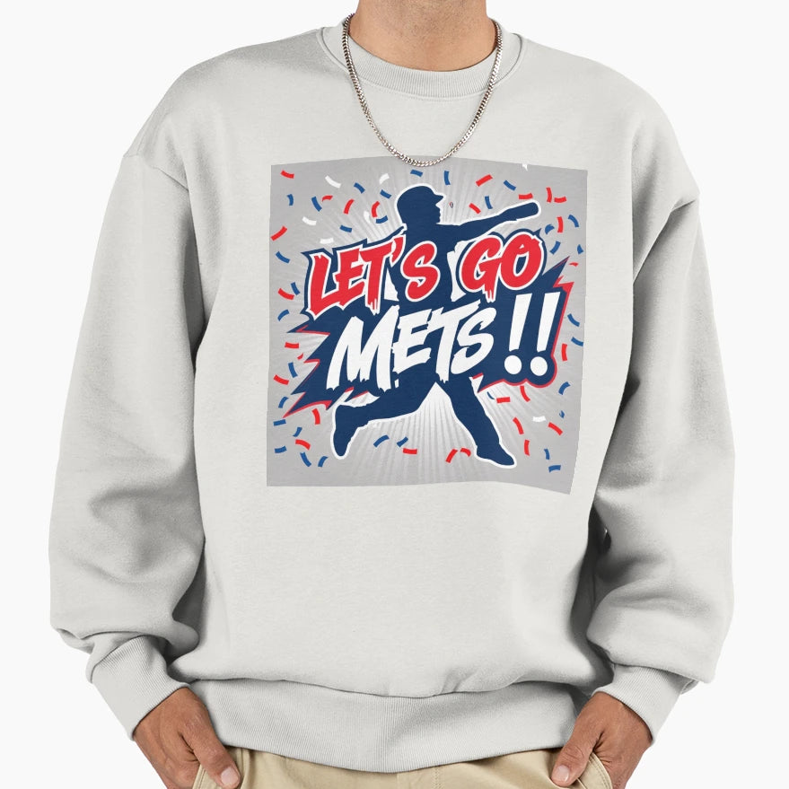 Citi Field And Nyc Skyline Art Sweatshirt - Graphic Print Unisex - T-Shirt, Sweatshirt, Hoodie