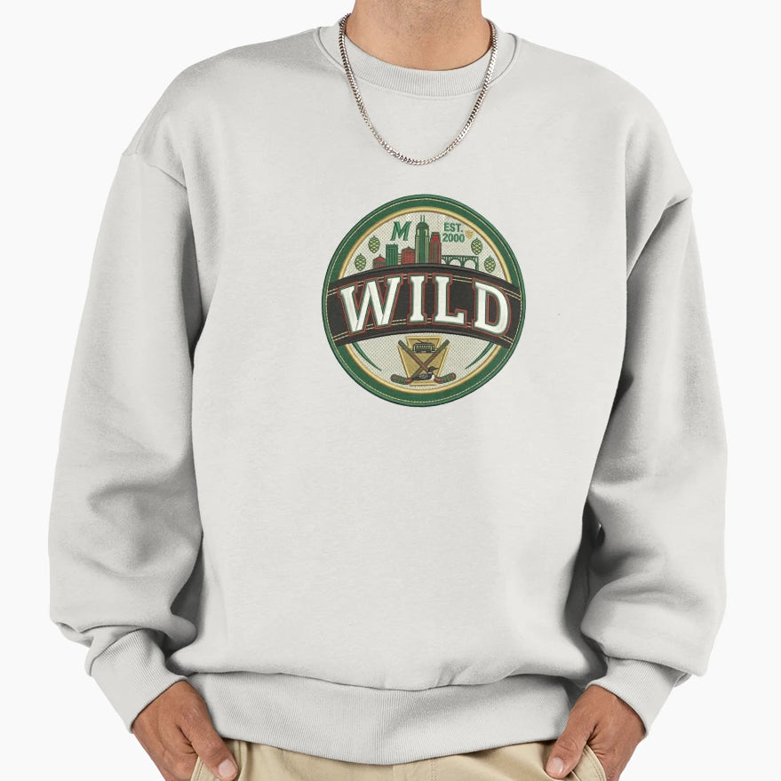 Minnesota Wild Sweatshirt - Custom Art Print for Adults - T-Shirt, Sweatshirt, Hoodie