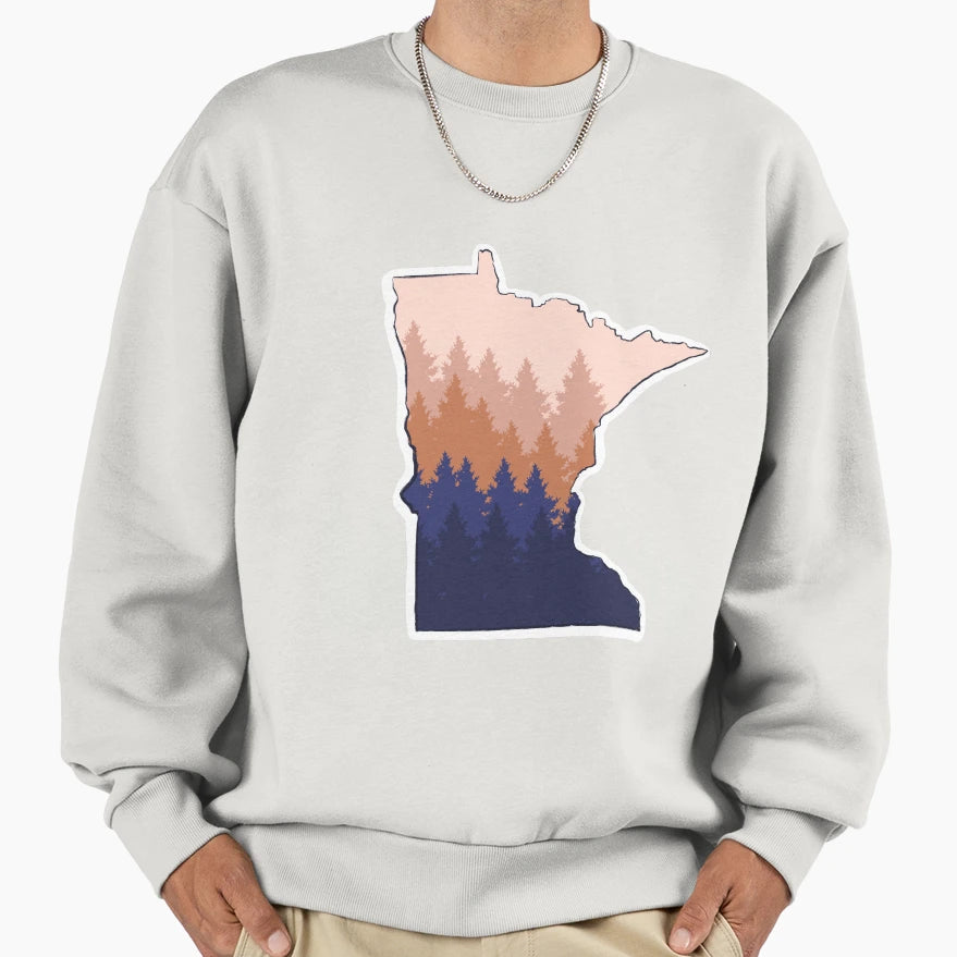 Minnesota Trees Sweatshirt - Fun Novelty Design Unisex - T-Shirt, Sweatshirt, Hoodie