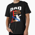 Dad Myth Basebal Legend Fathers Day T-Shirt - Streetwear Style for Adults - T-Shirt, Sweatshirt, Hoodie