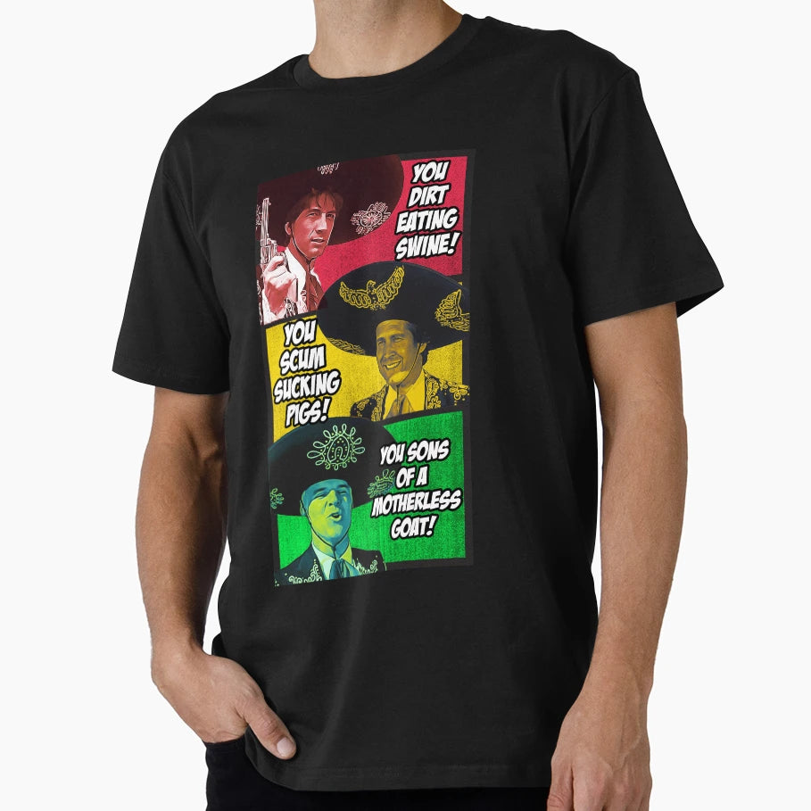 Three Amigos Comic Strip T-Shirt - Streetwear Style Men Women - T-Shirt, Sweatshirt, Hoodie