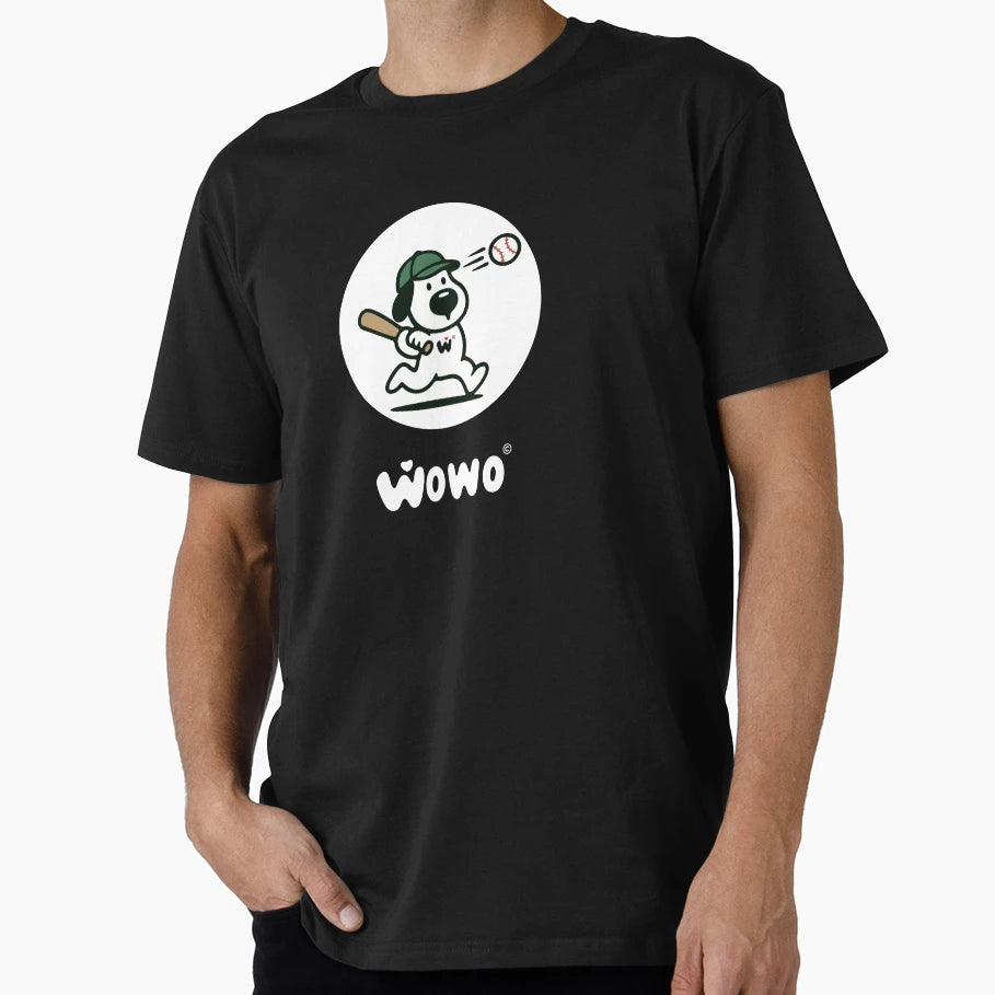 Wowo Baseball T-Shirt - Minimalist Print Men Women - T-Shirt, Sweatshirt, Hoodie