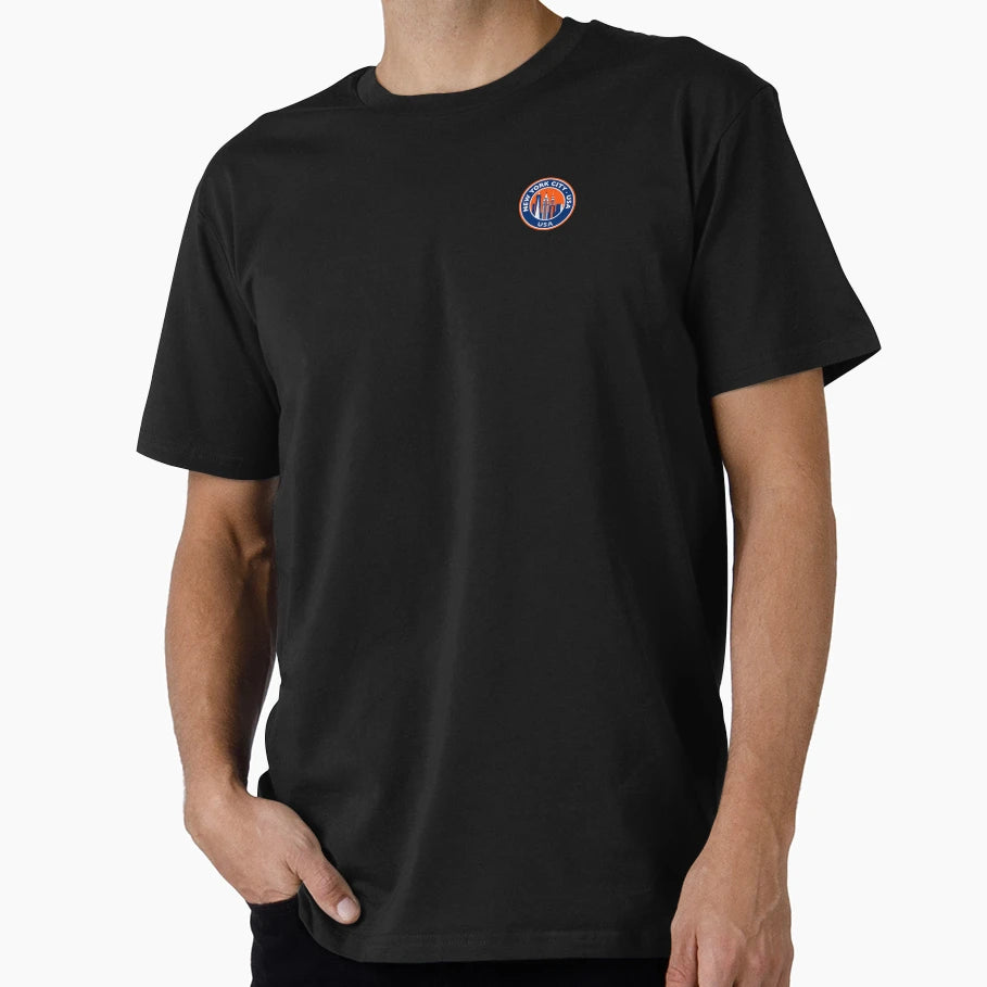 New York City Baseball Team Round Logo T-Shirt - Trendy Graphic for Adults - T-Shirt, Sweatshirt, Hoodie