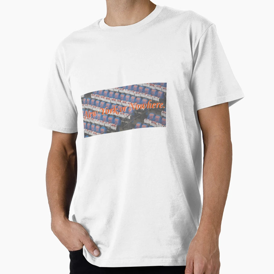 Ny Or Nowhere Orange Text T-Shirt - Custom Art Print for Adults - T-Shirt, Sweatshirt, Hoodie