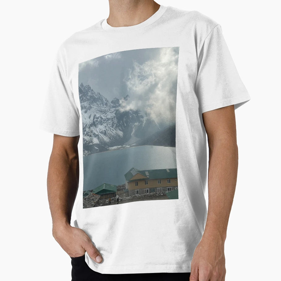Gokyo Lake T-Shirt - Minimalist Print Unisex - T-Shirt, Sweatshirt, Hoodie