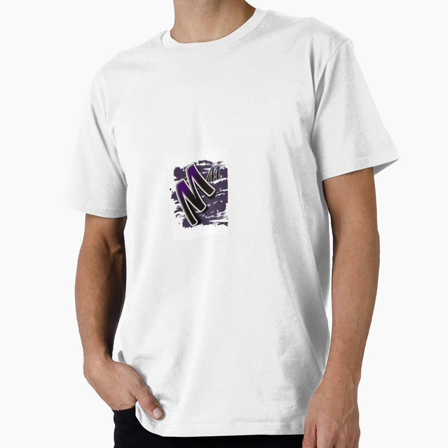 M Letter Art T-Shirt - Unique Graphic Men Women - T-Shirt, Sweatshirt, Hoodie