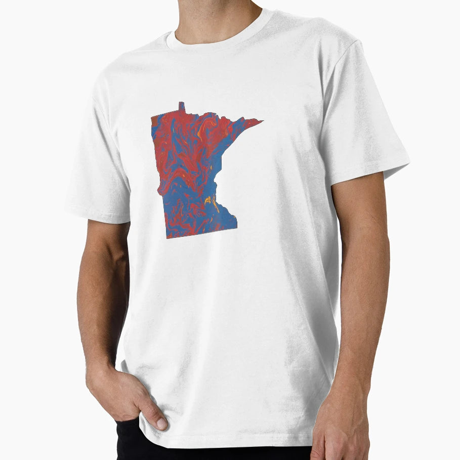 Abstract Minnesota State T-Shirt - Trendy Graphic for Adults - T-Shirt, Sweatshirt, Hoodie