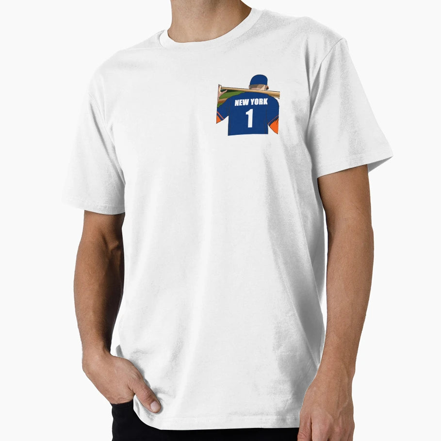 New York Orange Baseball Jersey Number 1 T-Shirt - Graphic Print Men Women - T-Shirt, Sweatshirt, Hoodie