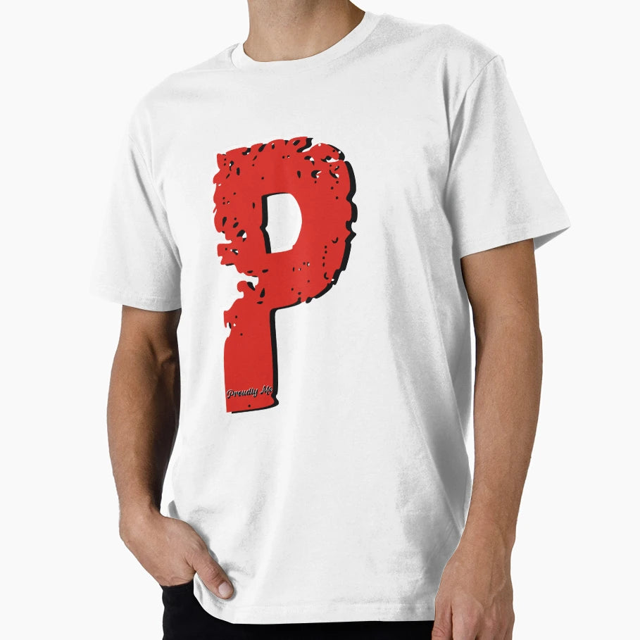 Initials P T-Shirt - Minimalist Print for Adults - T-Shirt, Sweatshirt, Hoodie