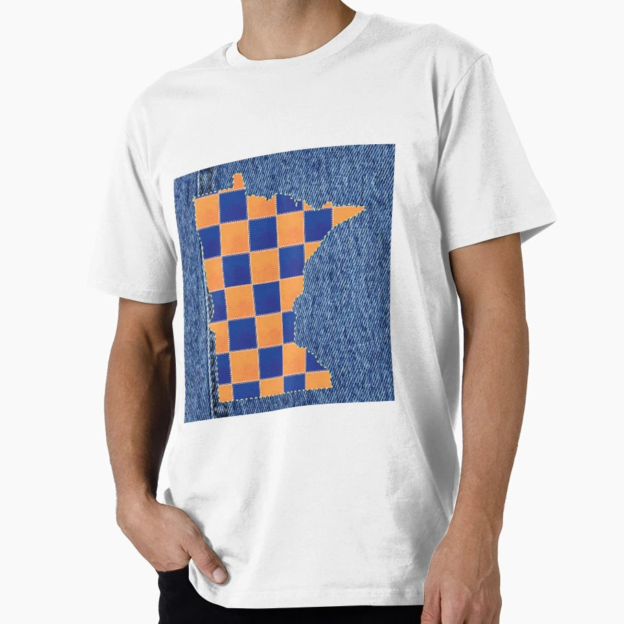 Minnesota Patch Vikings Colors T-Shirt - Aesthetic Graphic Unisex - T-Shirt, Sweatshirt, Hoodie