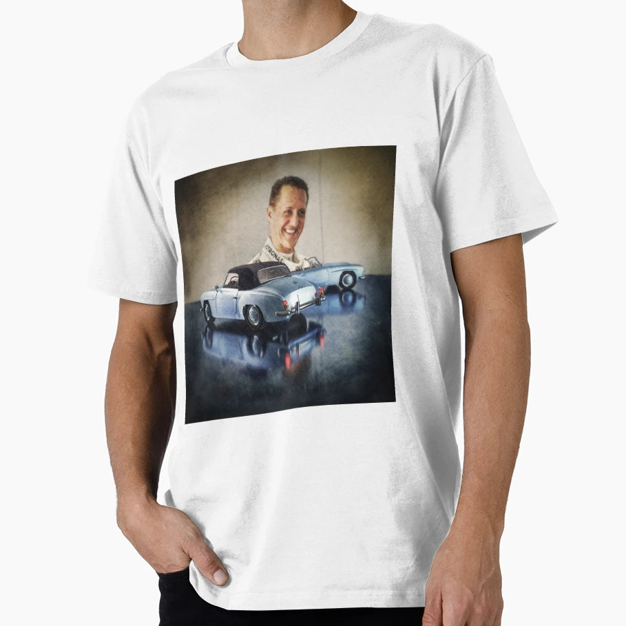 Michael Schumacher Mercedes 190 T-Shirt - Minimalist Print Men Women - T-Shirt, Sweatshirt, Hoodie