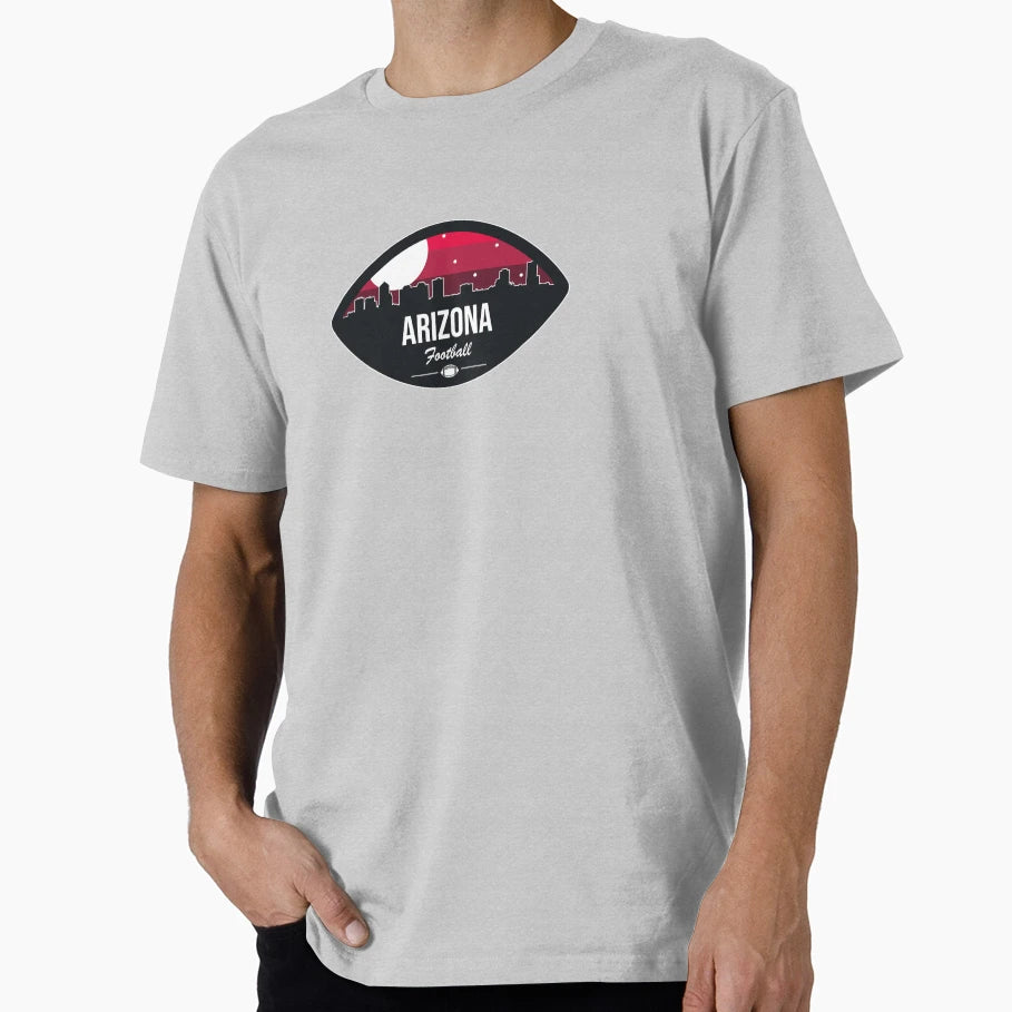 Arizona Football Skyline Badge T-Shirt - Unique Graphic Men Women - T-Shirt, Sweatshirt, Hoodie