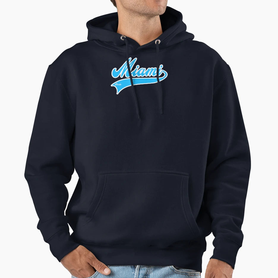Miami Florida Hoodie - Graphic Print Men Women - T-Shirt, Sweatshirt, Hoodie