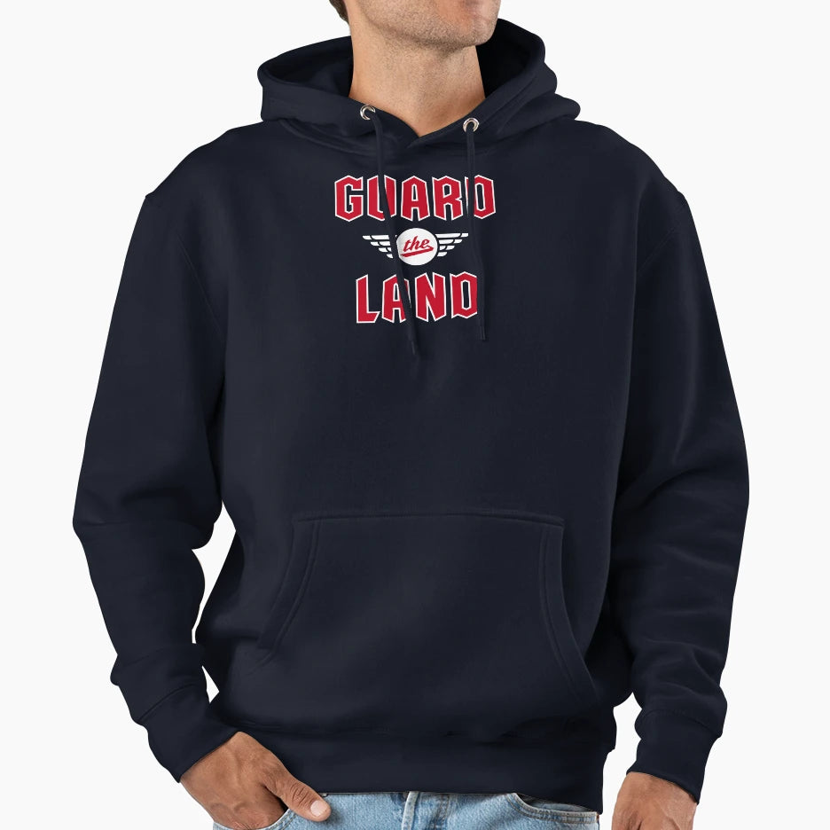 Guard Land Baseball Hoodie - Unique Graphic Unisex - T-Shirt, Sweatshirt, Hoodie