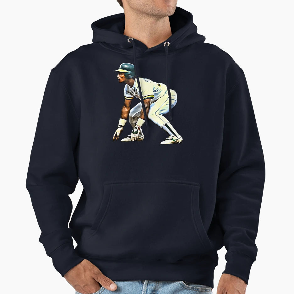 Baseball Rickey Henderson Oaklands Hoodie - Casual Everyday Wear Unisex - T-Shirt, Sweatshirt, Hoodie