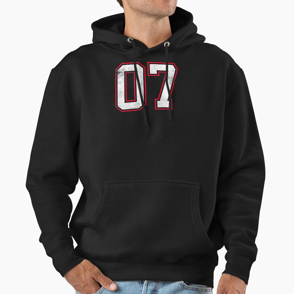 Number Seven 7 Hoodie - Streetwear Style Unisex - T-Shirt, Sweatshirt, Hoodie