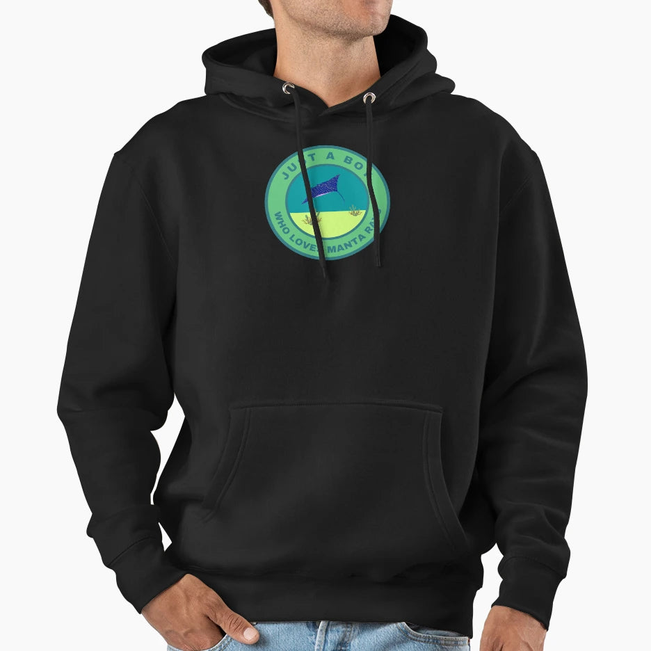 Just Who Loves Manta Rays Hoodie - Casual Everyday Wear for Adults - T-Shirt, Sweatshirt, Hoodie