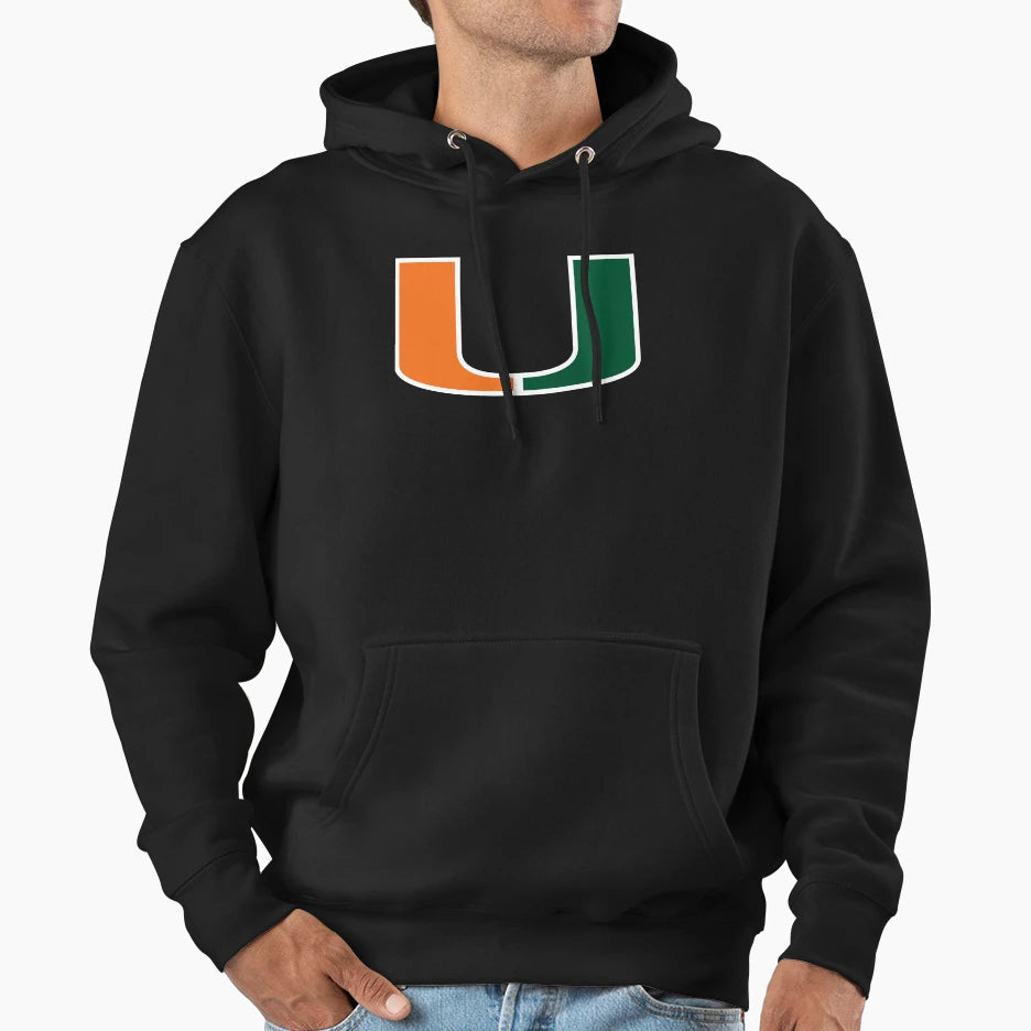 U Miami Hoodie - Minimalist Print Men Women - T-Shirt, Sweatshirt, Hoodie