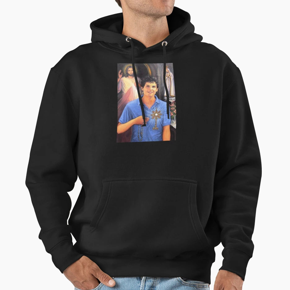Blessed Carlo Acutis Beato Carlo Blessed Hoodie - Trendy Graphic Men Women - T-Shirt, Sweatshirt, Hoodie