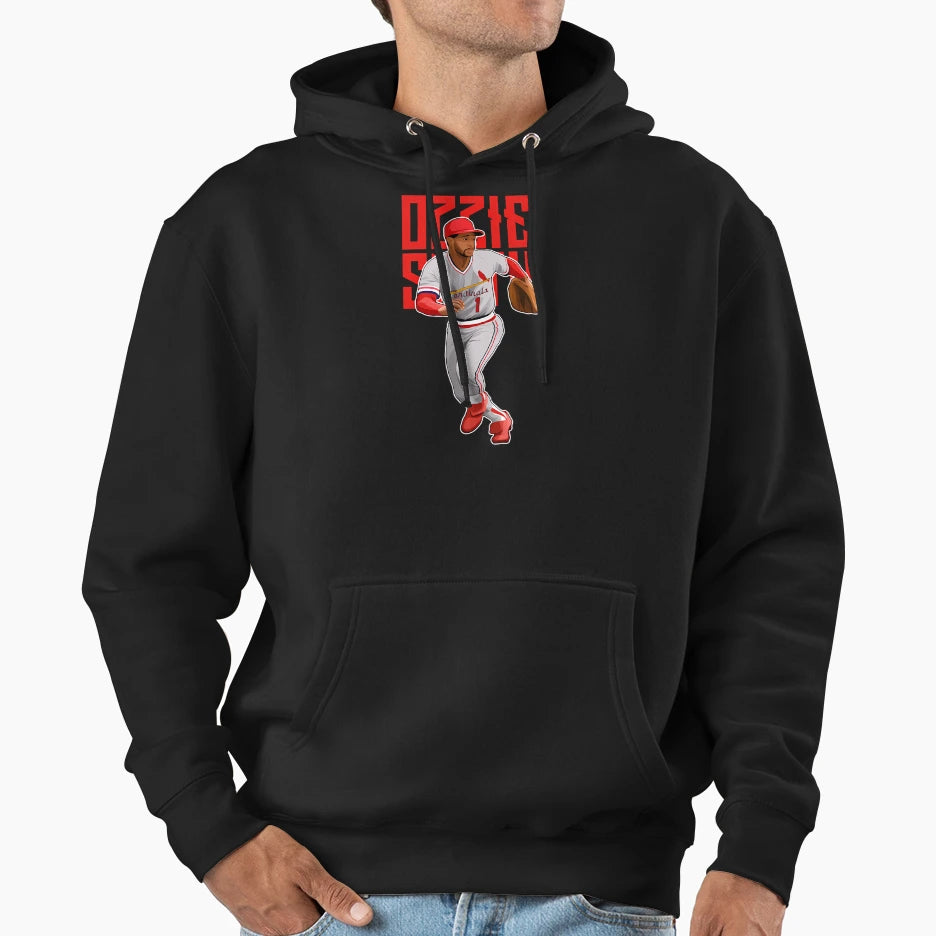 Ozzie Smith Circa 1987 Bold Hoodie - Aesthetic Graphic Unisex - T-Shirt, Sweatshirt, Hoodie