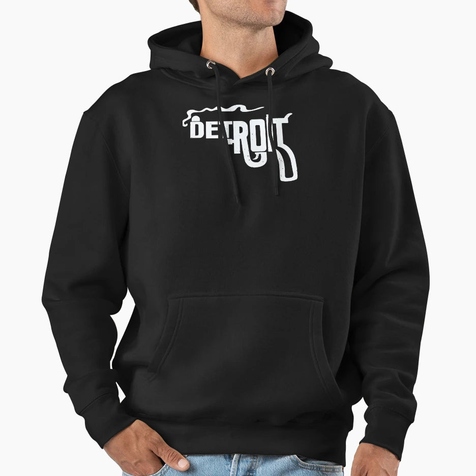Macs Detroit Smoking Gun Hoodie - Streetwear Style Unisex - T-Shirt, Sweatshirt, Hoodie