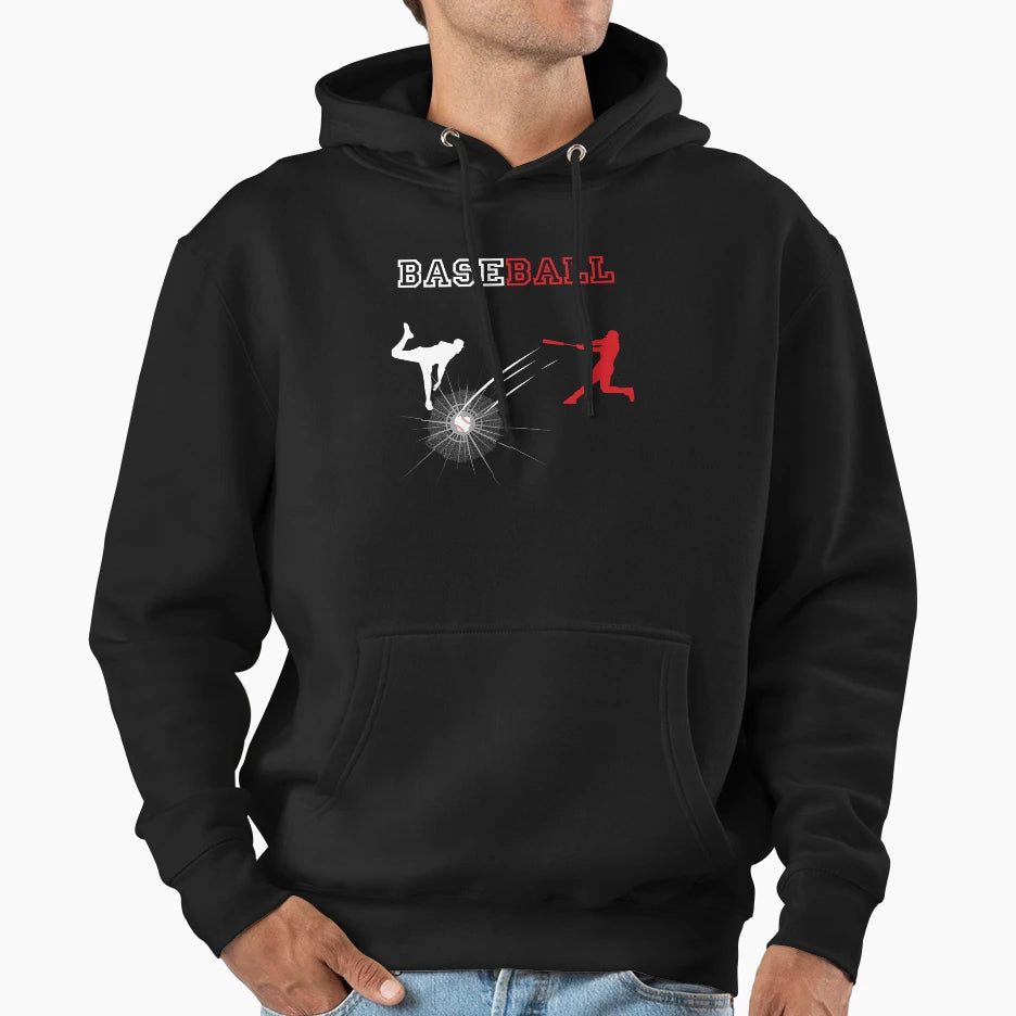 Baseball Players Hoodie - Unique Graphic Men Women - T-Shirt, Sweatshirt, Hoodie