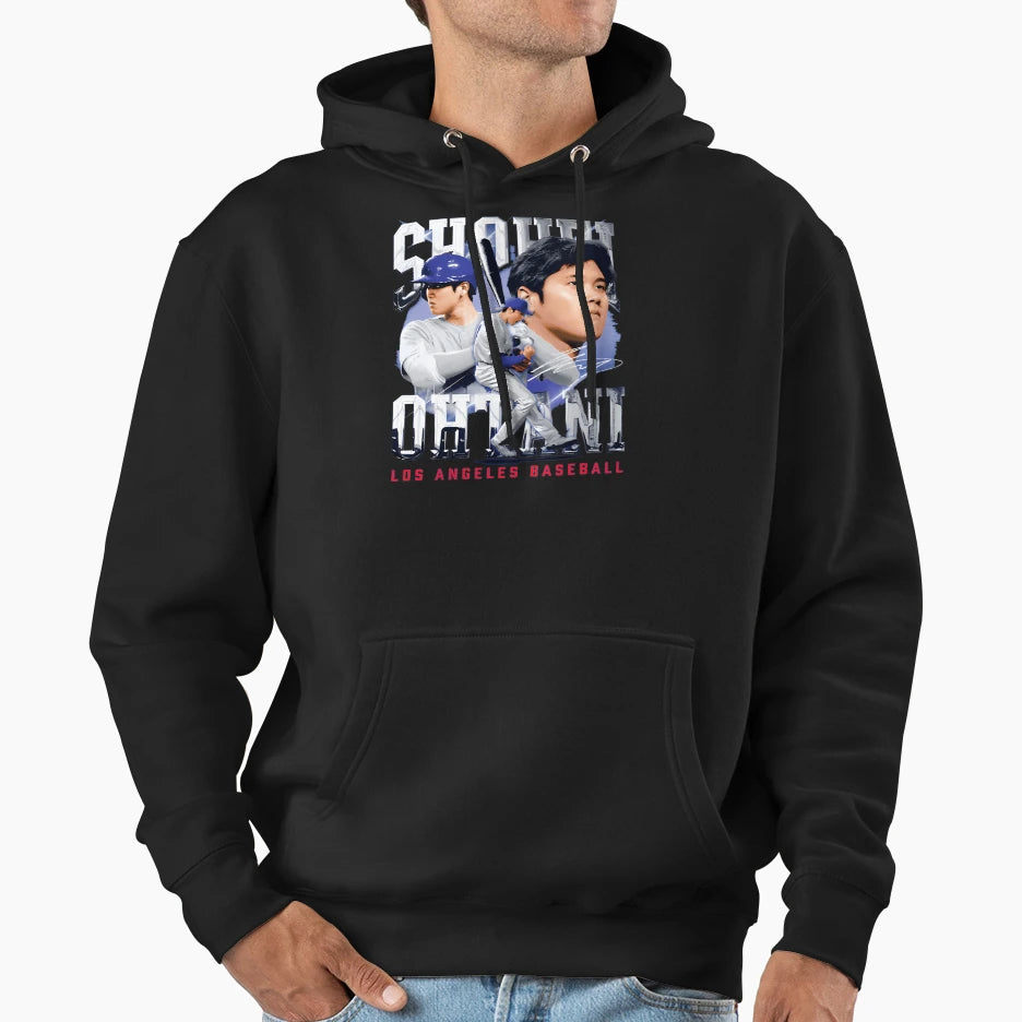 Shohei Ohtani Los Angeles Baseball Hoodie - Minimalist Print Men Women - T-Shirt, Sweatshirt, Hoodie
