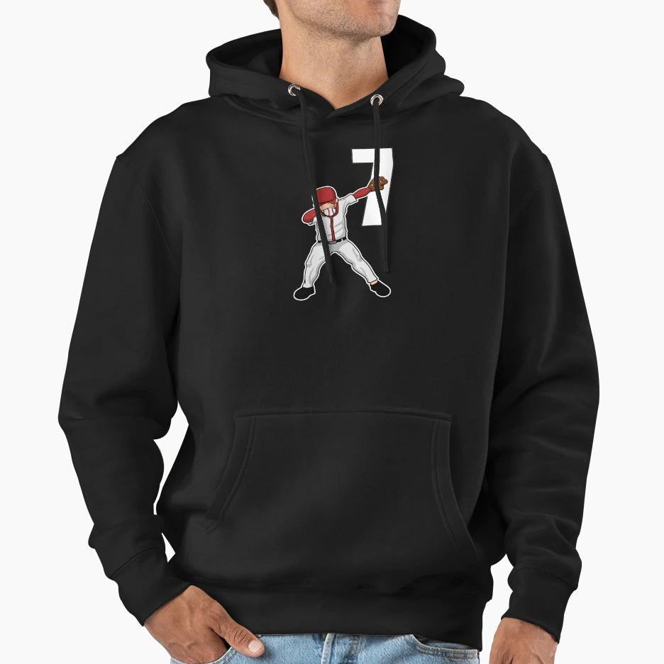 Dabbing Baseball Player Catcher Hoodie - Aesthetic Graphic for Adults - T-Shirt, Sweatshirt, Hoodie