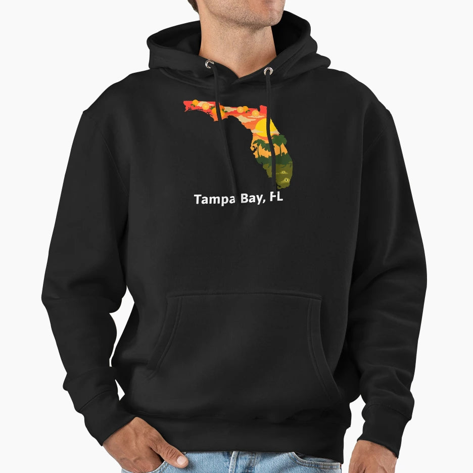 Tampa Bay Fl Hoodie - Trendy Graphic for Adults - T-Shirt, Sweatshirt, Hoodie