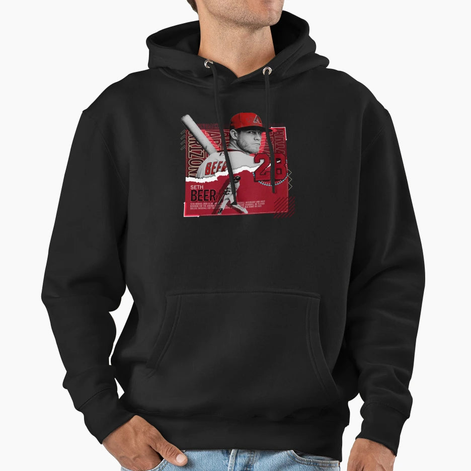 Seth Beer Baseball Hoodie - Aesthetic Graphic Men Women - T-Shirt, Sweatshirt, Hoodie