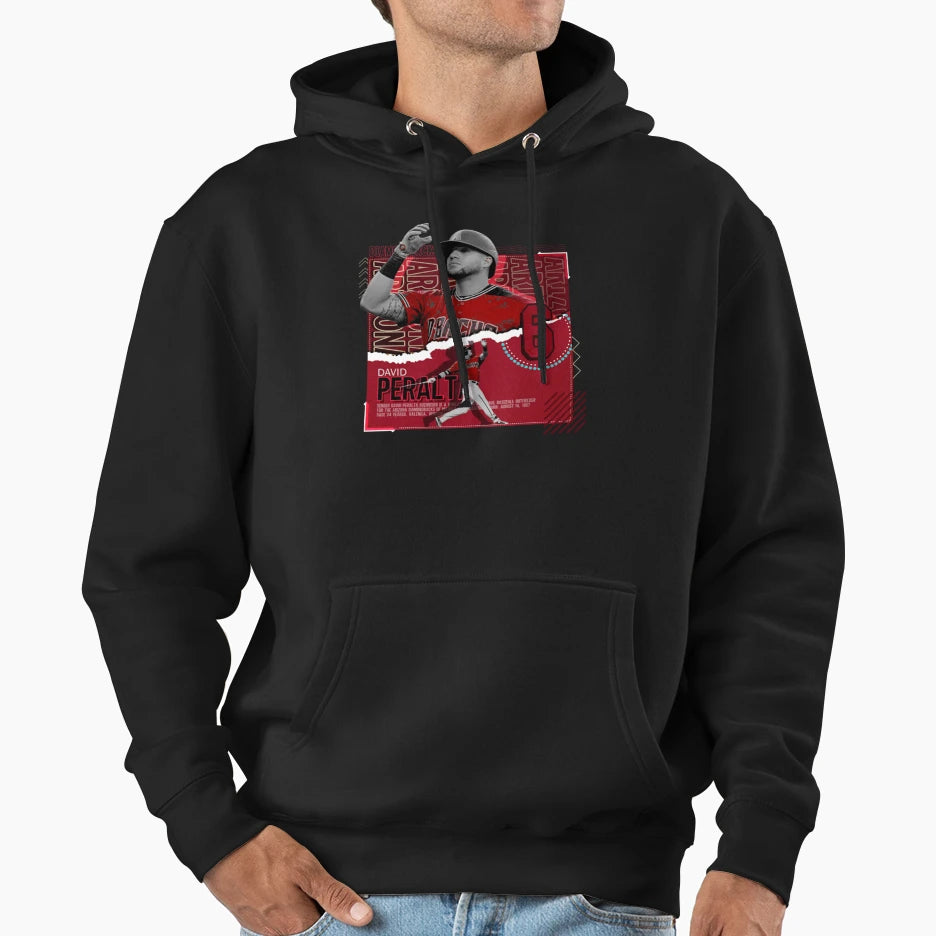 David Peralta Baseball Hoodie - Graphic Print Men Women - T-Shirt, Sweatshirt, Hoodie