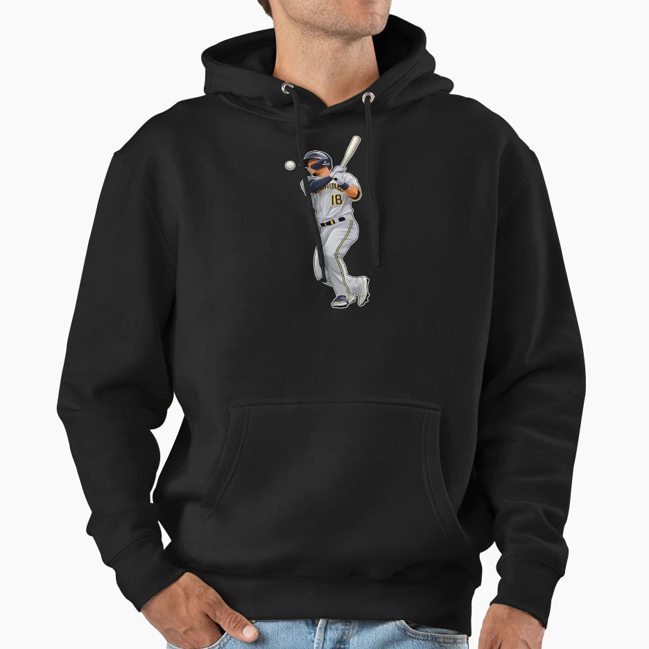 Keston Hiura Bats Hoodie - Streetwear Style Men Women - T-Shirt, Sweatshirt, Hoodie