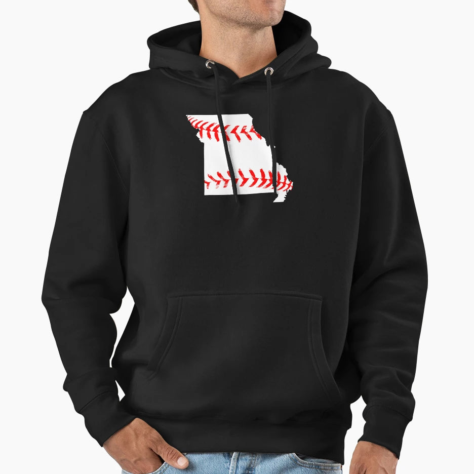 Missouri Baseball Hoodie - Trendy Graphic Men Women - T-Shirt, Sweatshirt, Hoodie