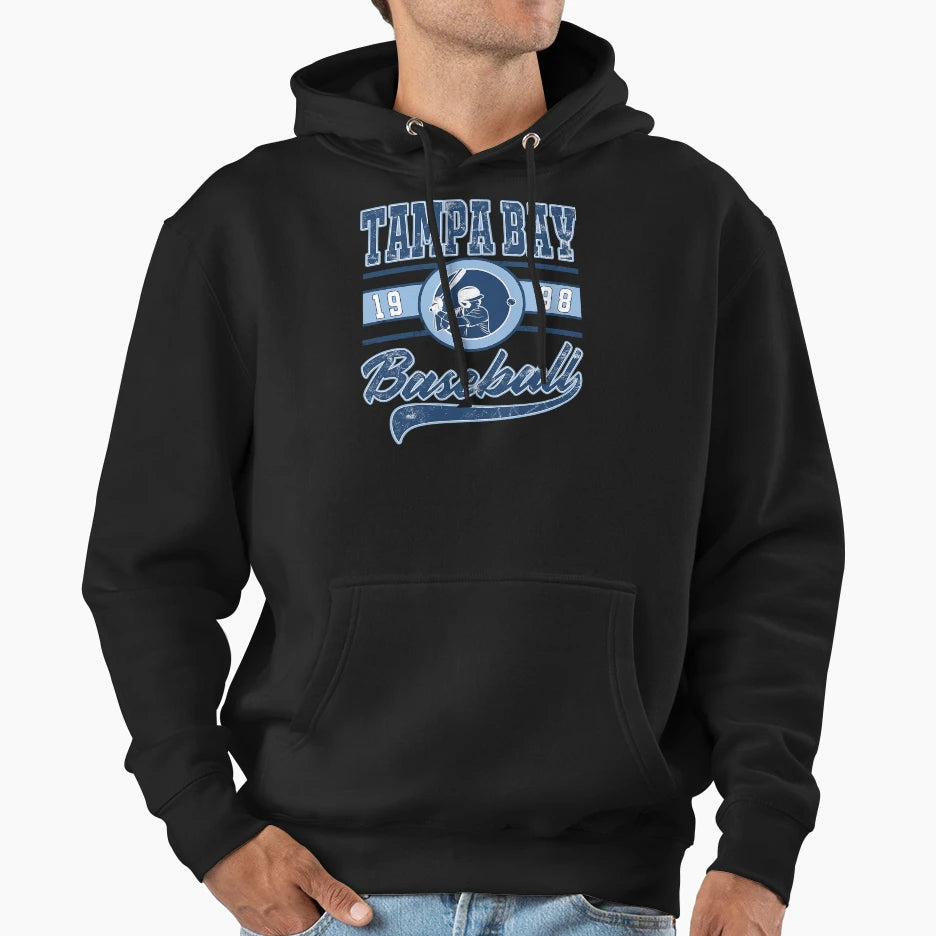 Tampa Bay Baseball Hoodie - Unique Graphic Unisex - T-Shirt, Sweatshirt, Hoodie
