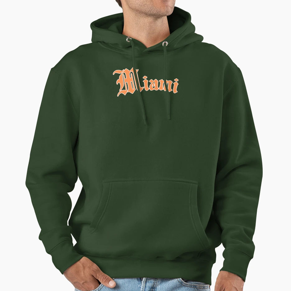 Miami Florida Throwback Hometown Hoodie - Fun Novelty Design Men Women - T-Shirt, Sweatshirt, Hoodie
