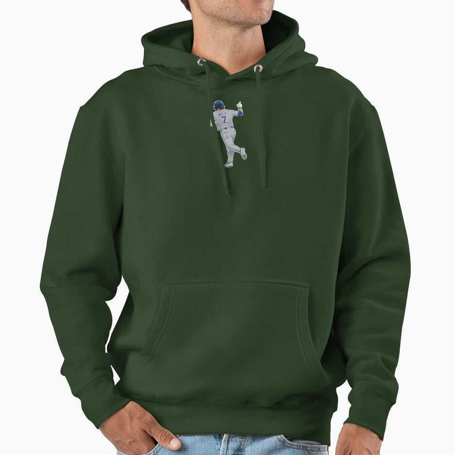 Bobby Witt Jr 7 Running Celebration Hoodie - Graphic Print Men Women - T-Shirt, Sweatshirt, Hoodie