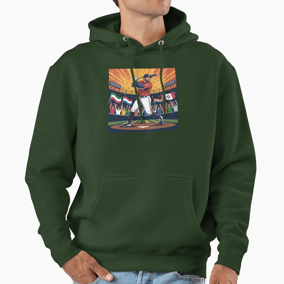 Power Swing Baseball Hero Fan Art Hoodie - Aesthetic Graphic Unisex - T-Shirt, Sweatshirt, Hoodie