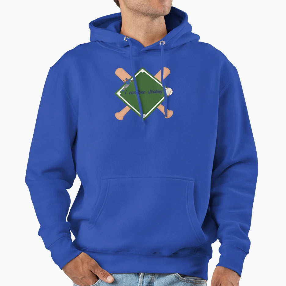 Stealing Bases Hoodie - Fun Novelty Design for Adults - T-Shirt, Sweatshirt, Hoodie