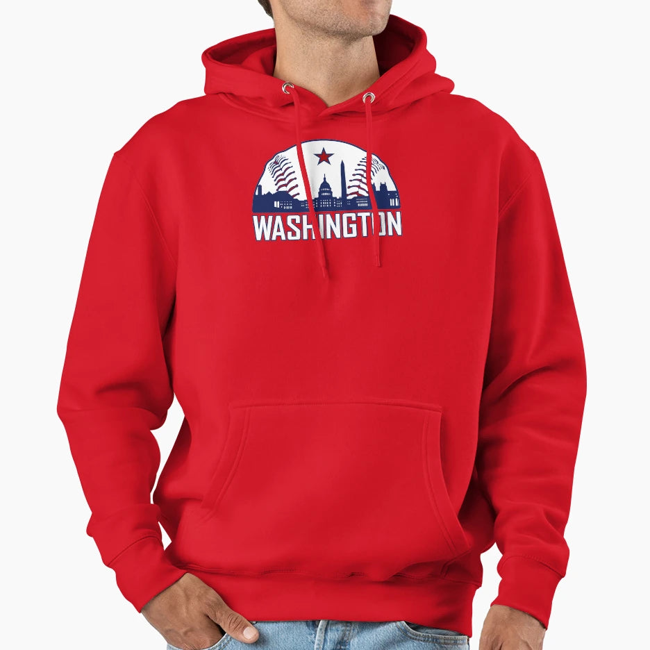 Wahington Baseball Hoodie - Custom Art Print for Adults - T-Shirt, Sweatshirt, Hoodie