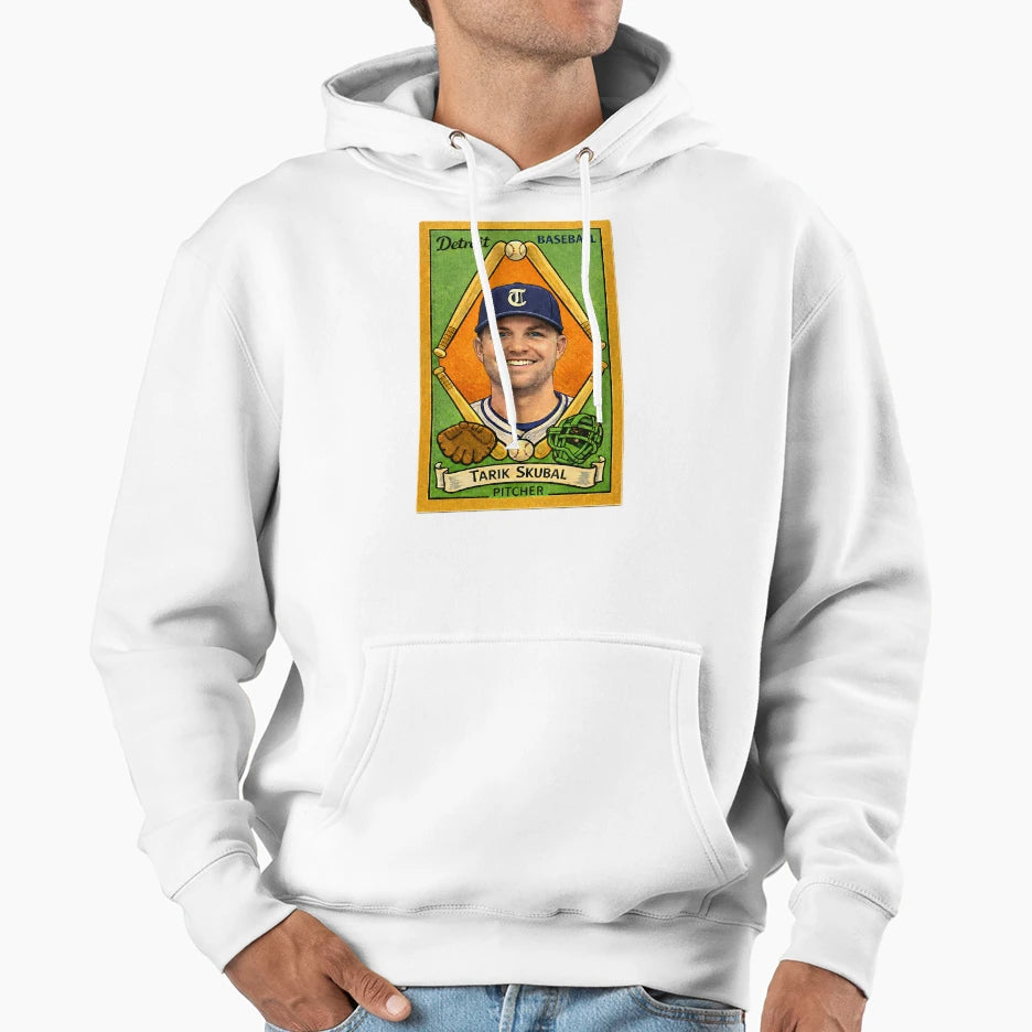 Tarik Skubal Baseball Card Hoodie - Unique Graphic Unisex - T-Shirt, Sweatshirt, Hoodie