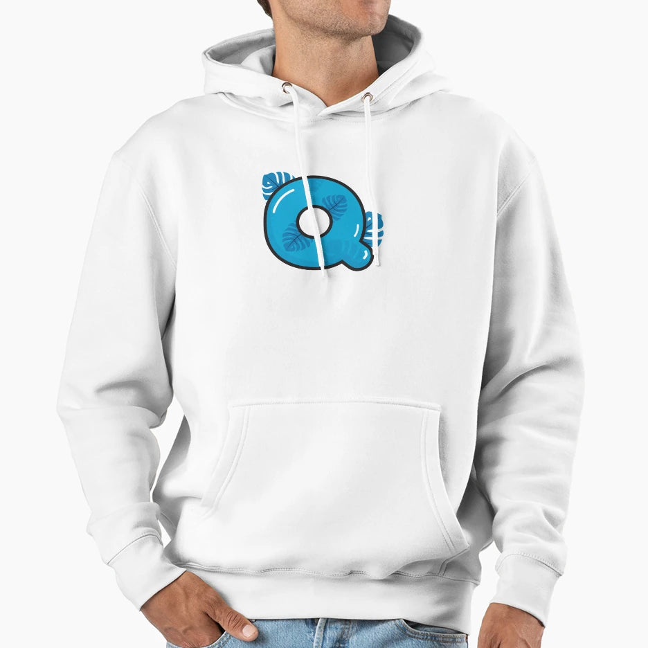 Alphabet Q Hoodie - Trendy Graphic for Adults - T-Shirt, Sweatshirt, Hoodie
