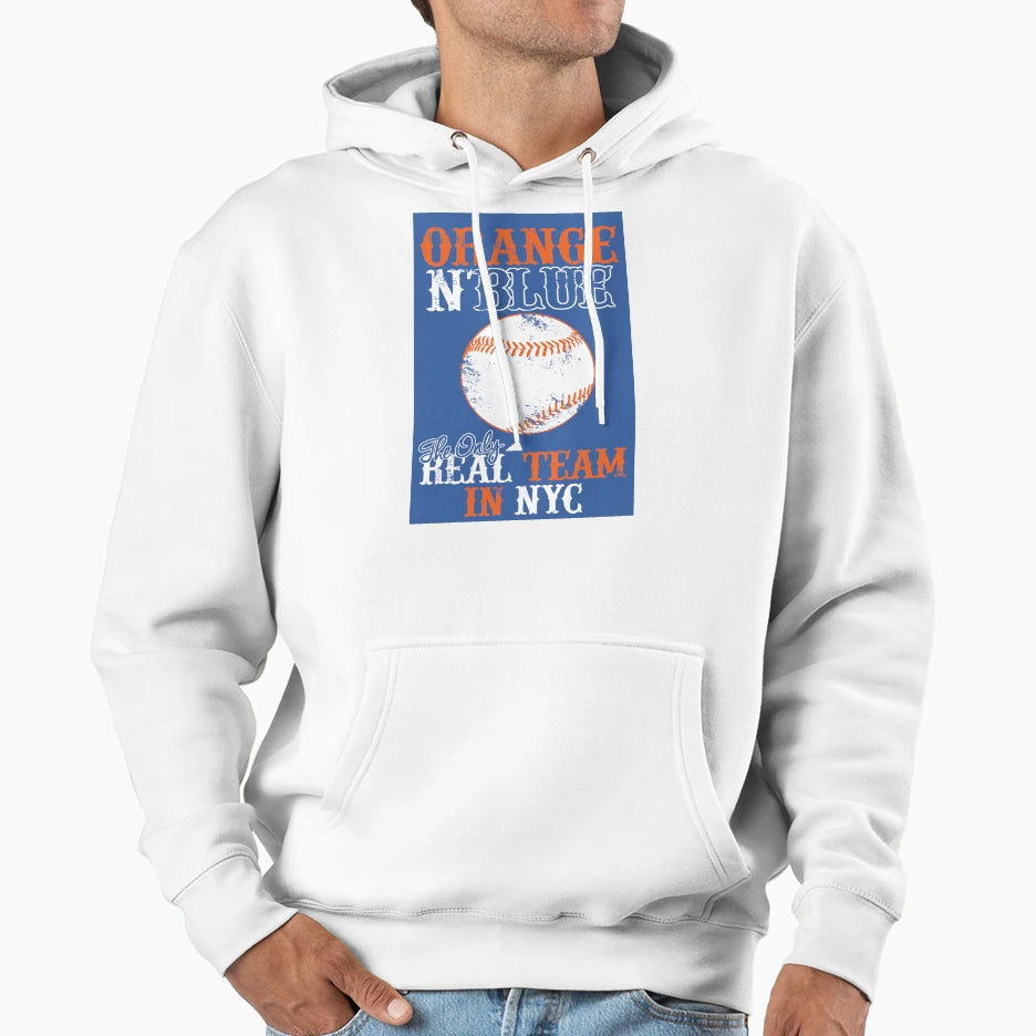 Orange And Blue Hoodie - Unique Graphic for Adults - T-Shirt, Sweatshirt, Hoodie