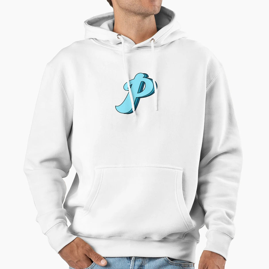 Blue P Hoodie - Fun Novelty Design Men Women - T-Shirt, Sweatshirt, Hoodie