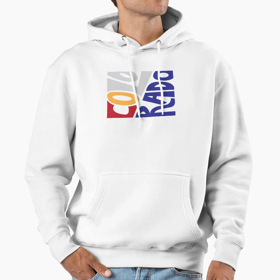 Colorado Typography Hoodie - Streetwear Style for Adults - T-Shirt, Sweatshirt, Hoodie