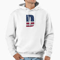 Us Flag Monogram Letter D 4Th July Stars Hoodie - Unique Graphic Men Women - T-Shirt, Sweatshirt, Hoodie