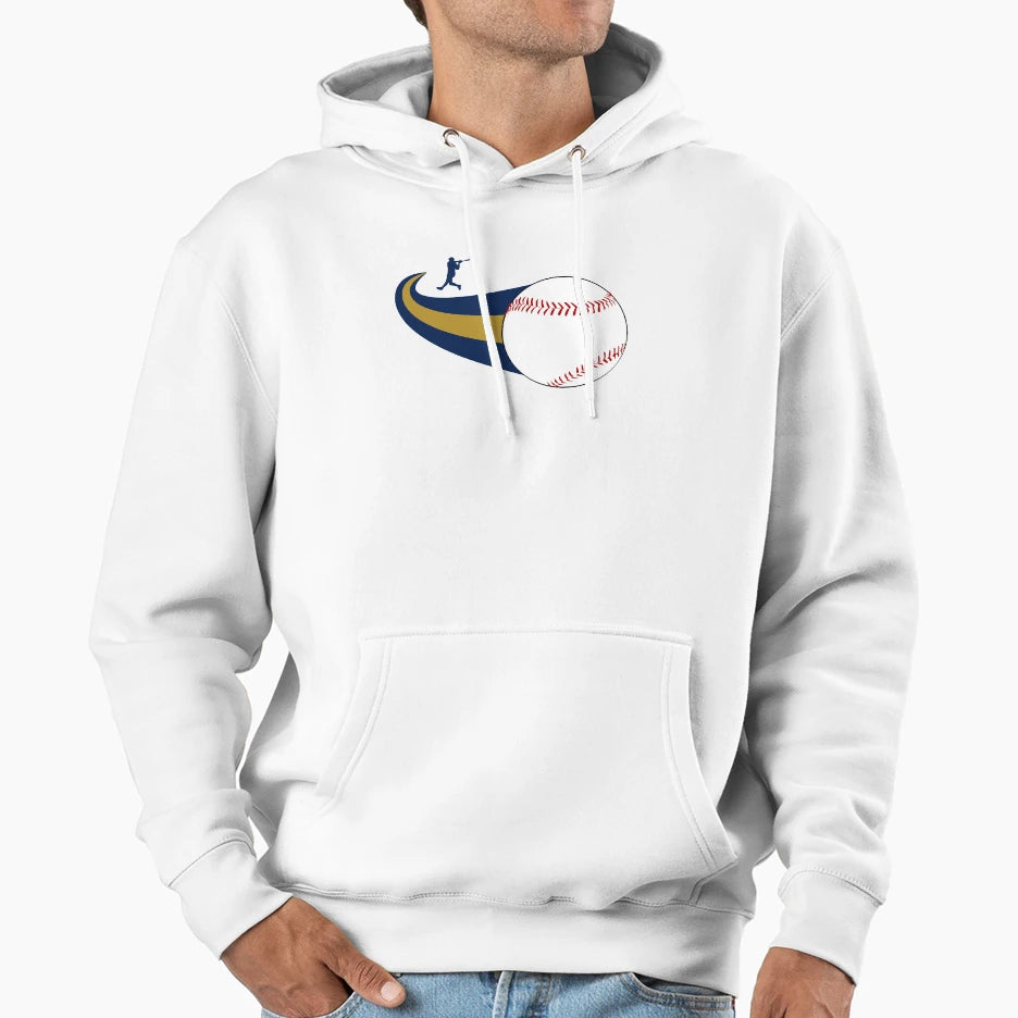 Milwaukee Home Run Comet Trail Hoodie - Minimalist Print for Adults - T-Shirt, Sweatshirt, Hoodie