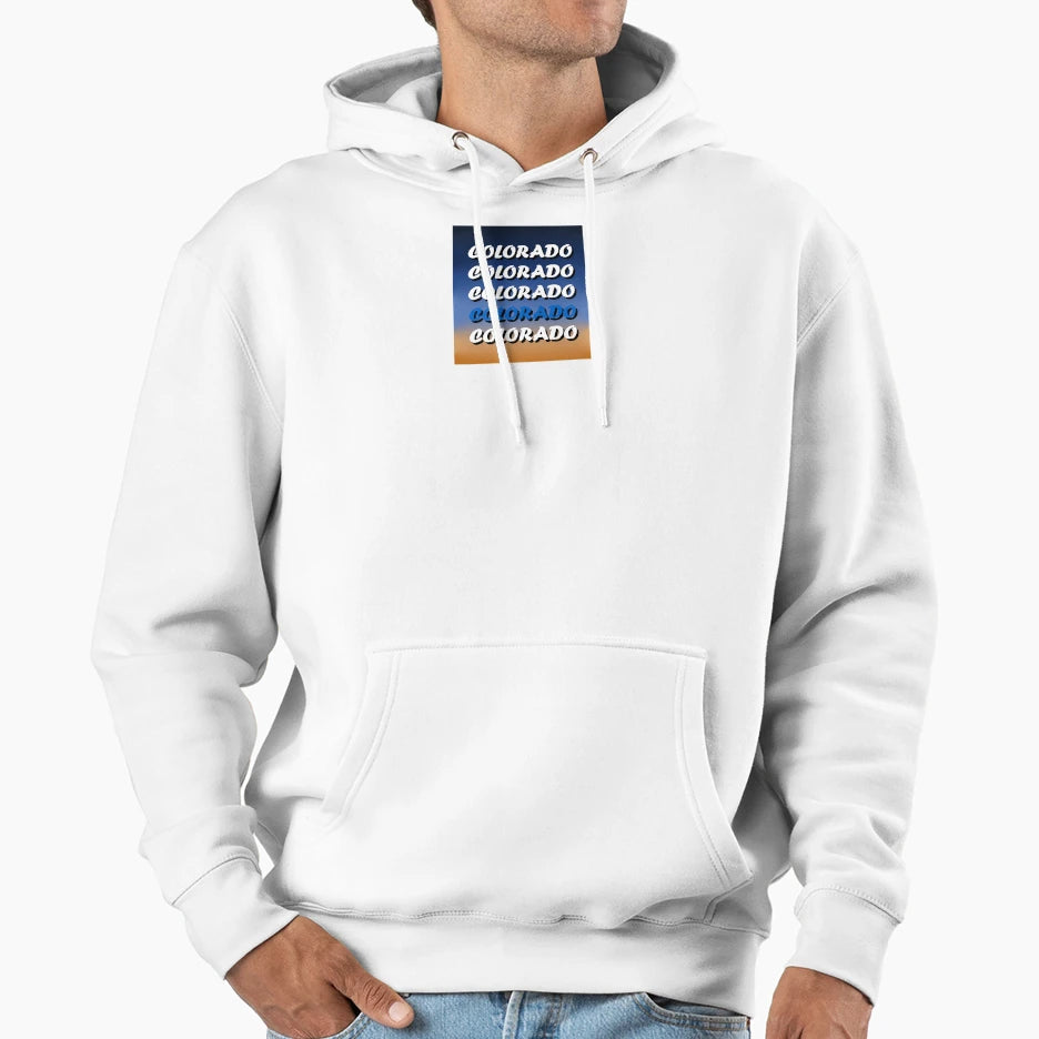 Colorado Blue Hoodie - Graphic Print for Adults - T-Shirt, Sweatshirt, Hoodie